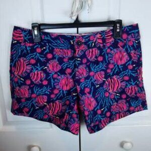 Lilly Pulitzer size 8 women's Callahan shorts Jammin Fish